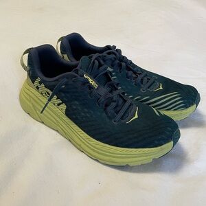 HOKA One One Rincon 1 Running Shoes Blue Green Sz 8.5